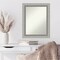 Amanti Art Non-Beveled Wall Mirror, Elegant Brushed Bronze Frame
